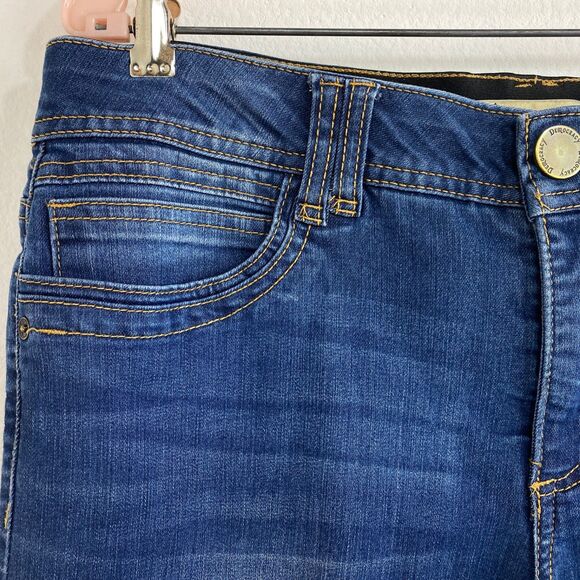 Womans Democracy Jeans 14 AB Tecnology Waist 36" Inseam 27.5" No Roll Waist - Picture 3 of 16